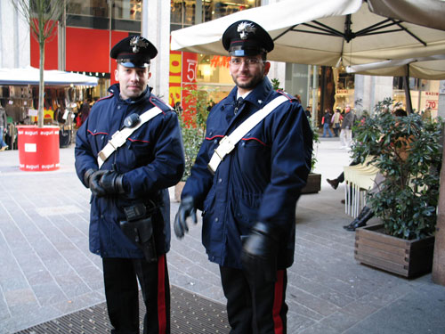 I thought these Italian policemen were adorable so I asked if I could take